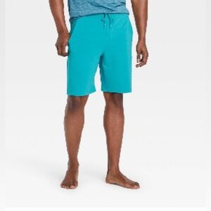 All in Motion - Men’s soft gym shorts - teal blue - new